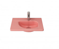 Раковина подвесная Bocchi Taormina Arch 1015-032-0126 445*310 мм (розовый матовый)