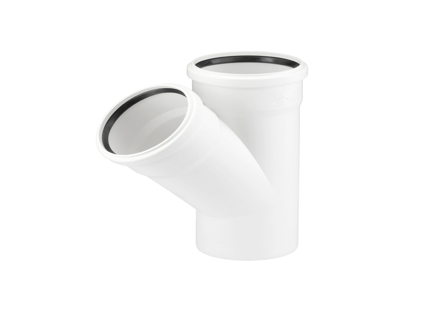 Тройник REHAU RAUPIANO PLUS 50/50/45гр.