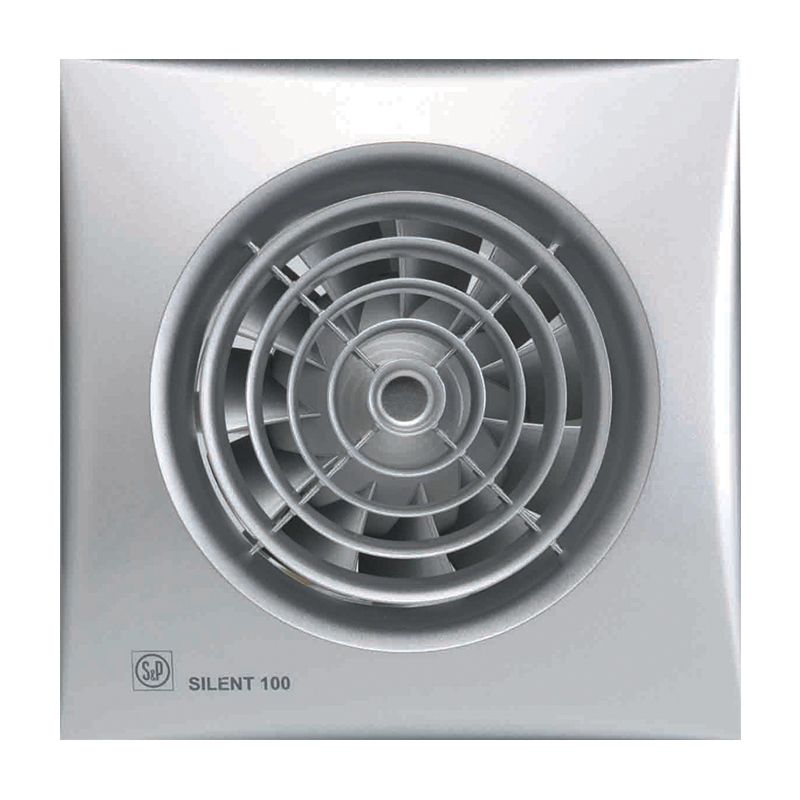 Накладной вентилятор Soler Palau SILENT-100 CZ SILVER 12V (серебряный)