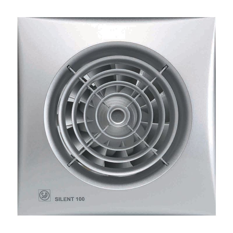 Накладной вентилятор Soler Palau SILENT-100 CHZ SILVER (cеребряный)