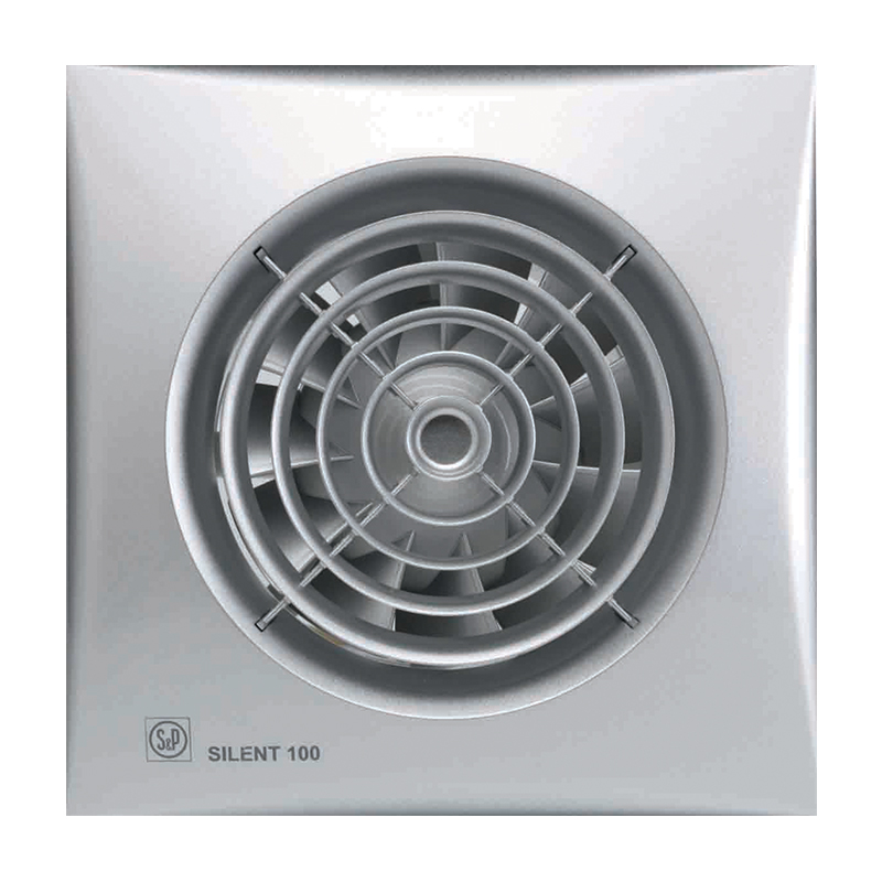 Накладной вентилятор Soler Palau SILENT-100 CHZ SILVER (cеребряный)