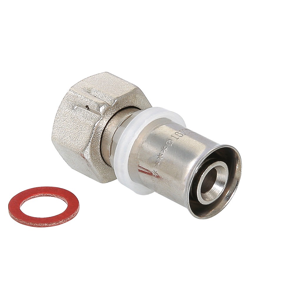 Соединение пресс Valtec VTm.222.N.001604 с накидной гайкой 16х1/2