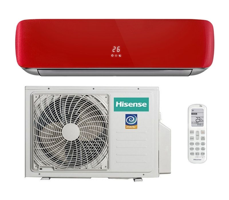 Сплит-система Hisense Red Crystal Super DC AS-10UW4RVETG00(R) Inverter комплект (красный)