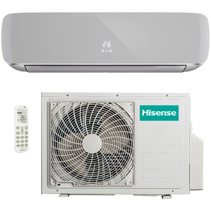 Сплит-система Hisense Silver Crystal Super DC AS-10UW4RVETG01(S) Inverter комплект (серебро)