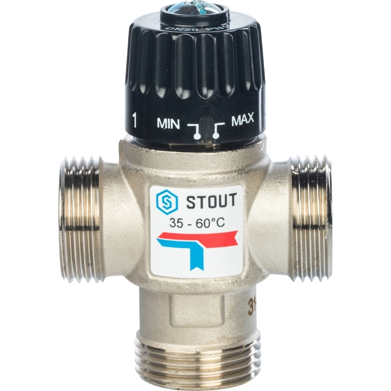 Клапан термостатический STOUT ГВС 3/4