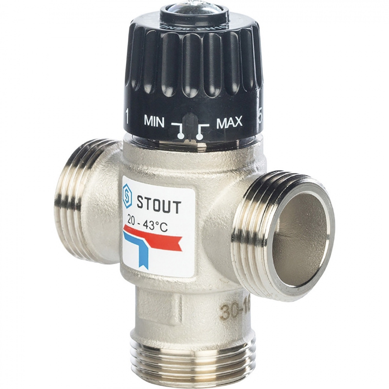 Клапан термостатический STOUT ГВС 1