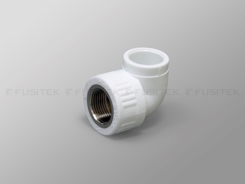 FUSITEK, Угол 90° комб. с вн.р. PPR белый - 25 x 1/2