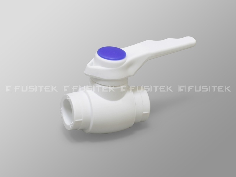 FUSITEK Шаровый кран для хол. воды PPR белый - 50