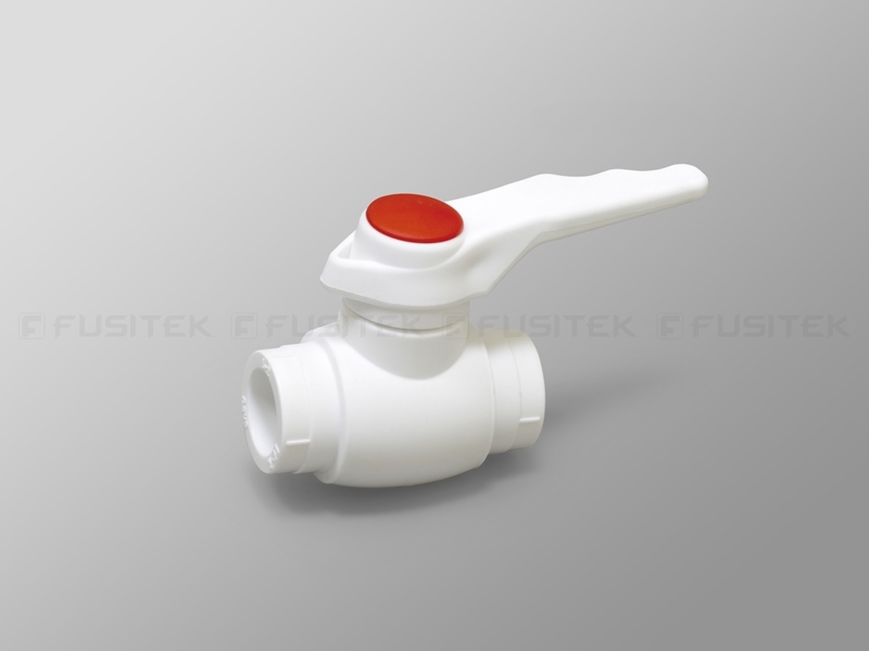 FUSITEK Шаровый кран для гор. воды PPR белый - 63