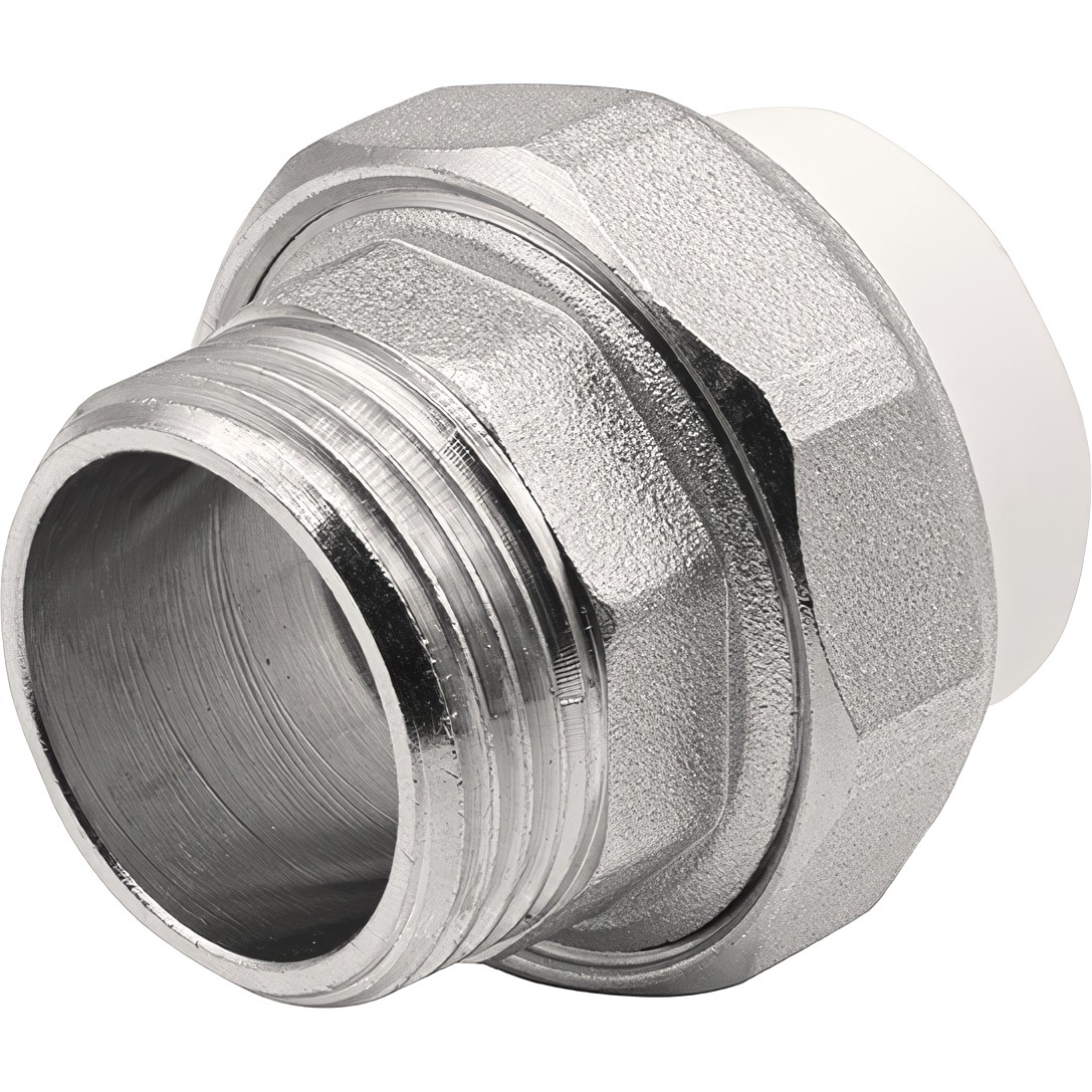 Муфта THERMOLIGHT комбинированная разъемная PP-R НР 25х1