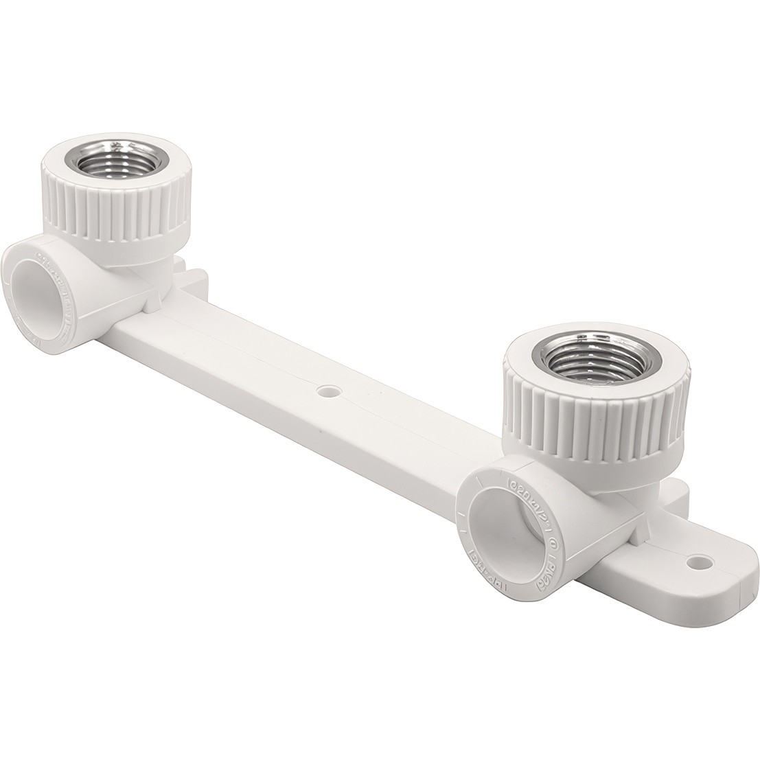 Угольник THERMOLIGHT комбинированный PP-R ВР с креплением двойной 20х1/2