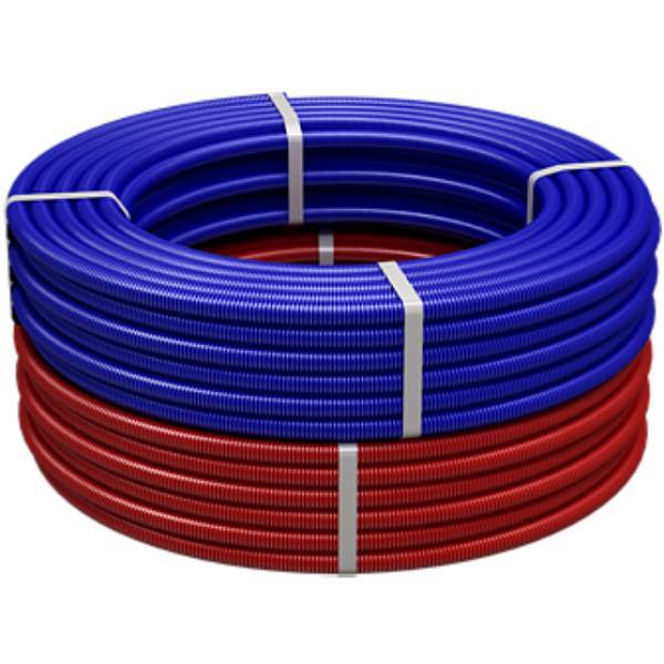 Труба гофрированная Royal Thermo 40 мм (для труб ф32 Pex  ф25 МП), синяя
