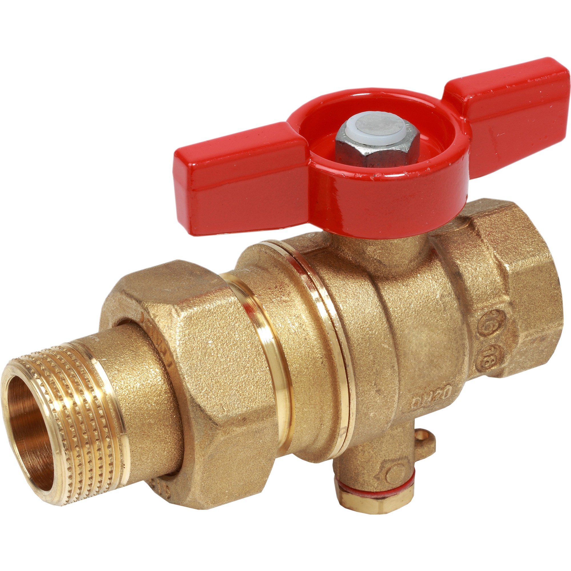 Кран шаровой Giacomini для зонда с отводом 1F x 3/4