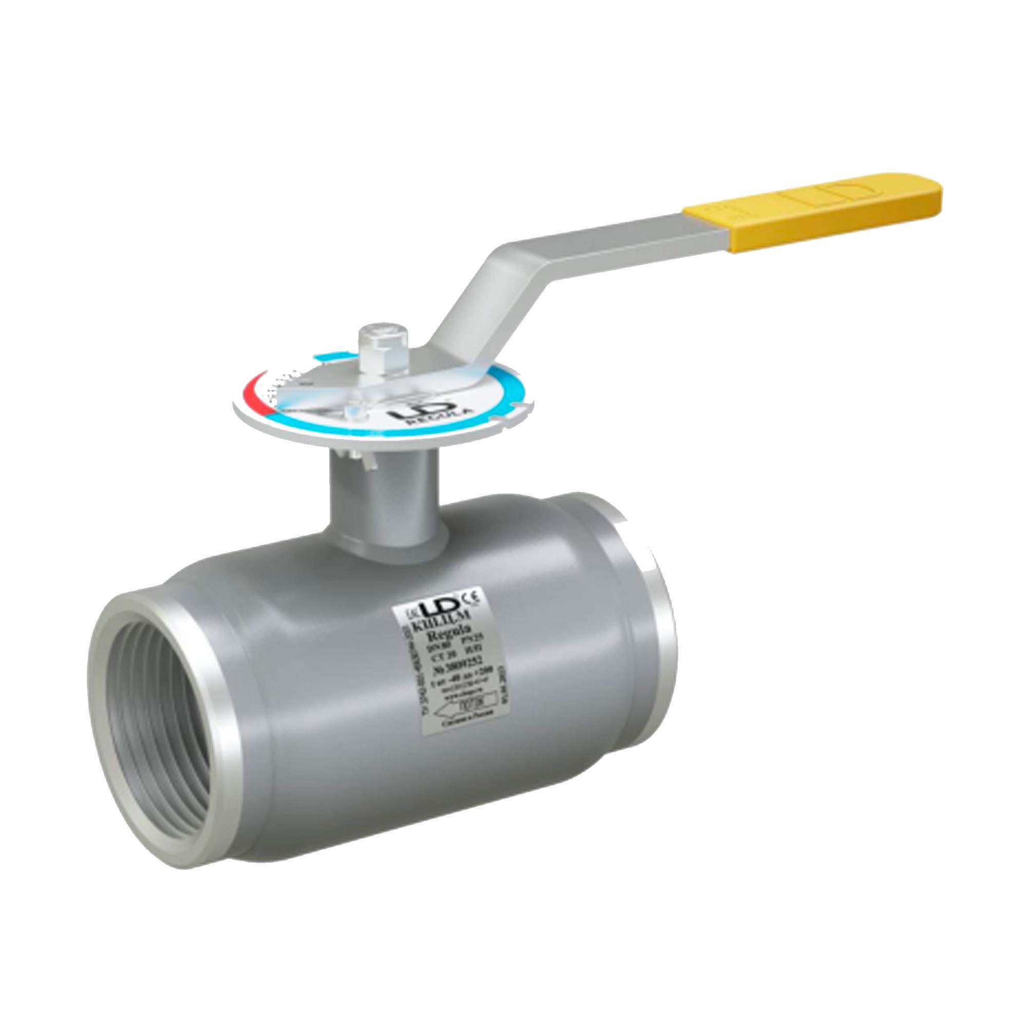 Кран шаровой стальной муфтовое соединение Regula Ду 32 Ру4,0