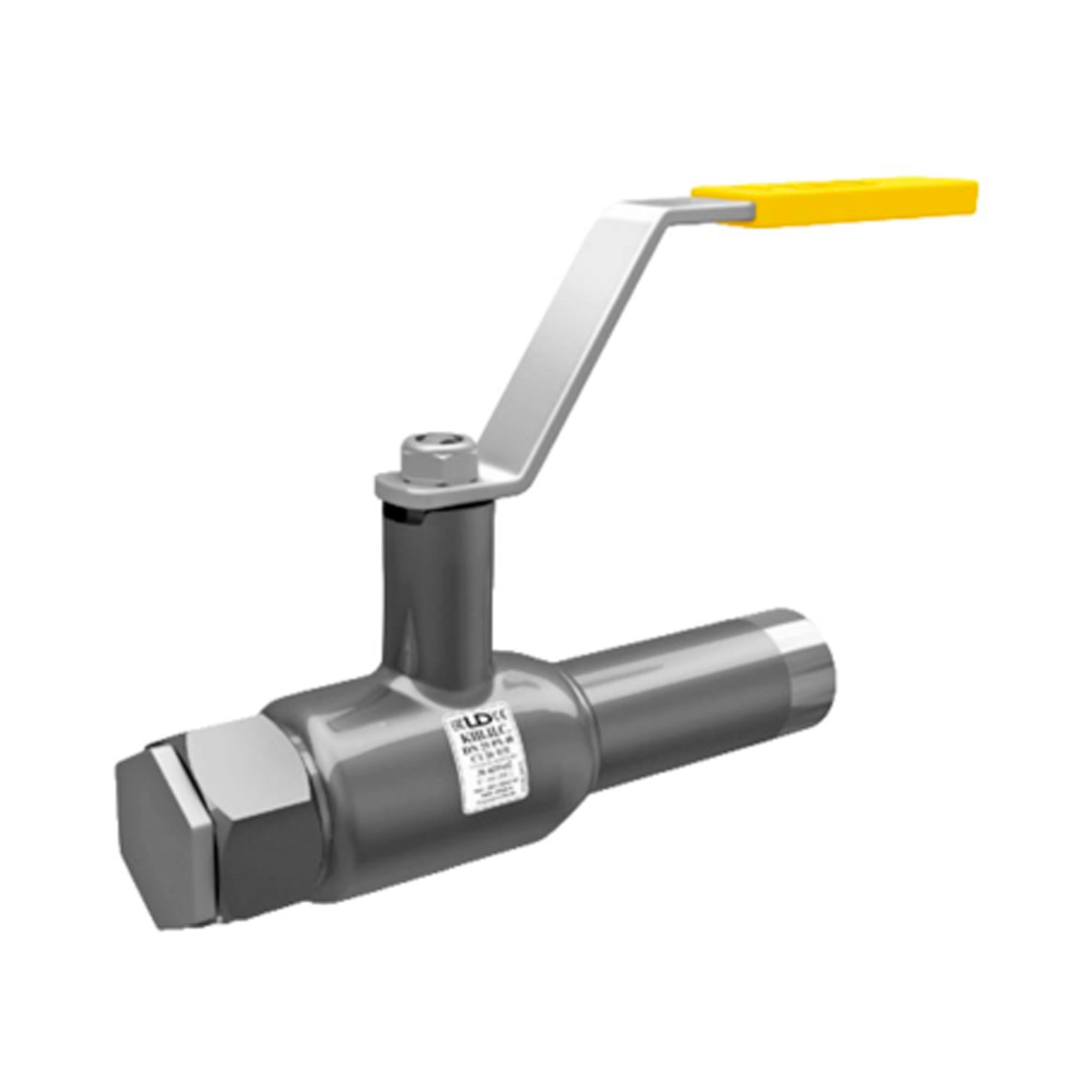 Кран шаровой стальной спускной LD Ду15 Ру40 (муфта/приварка) неполнопроходной