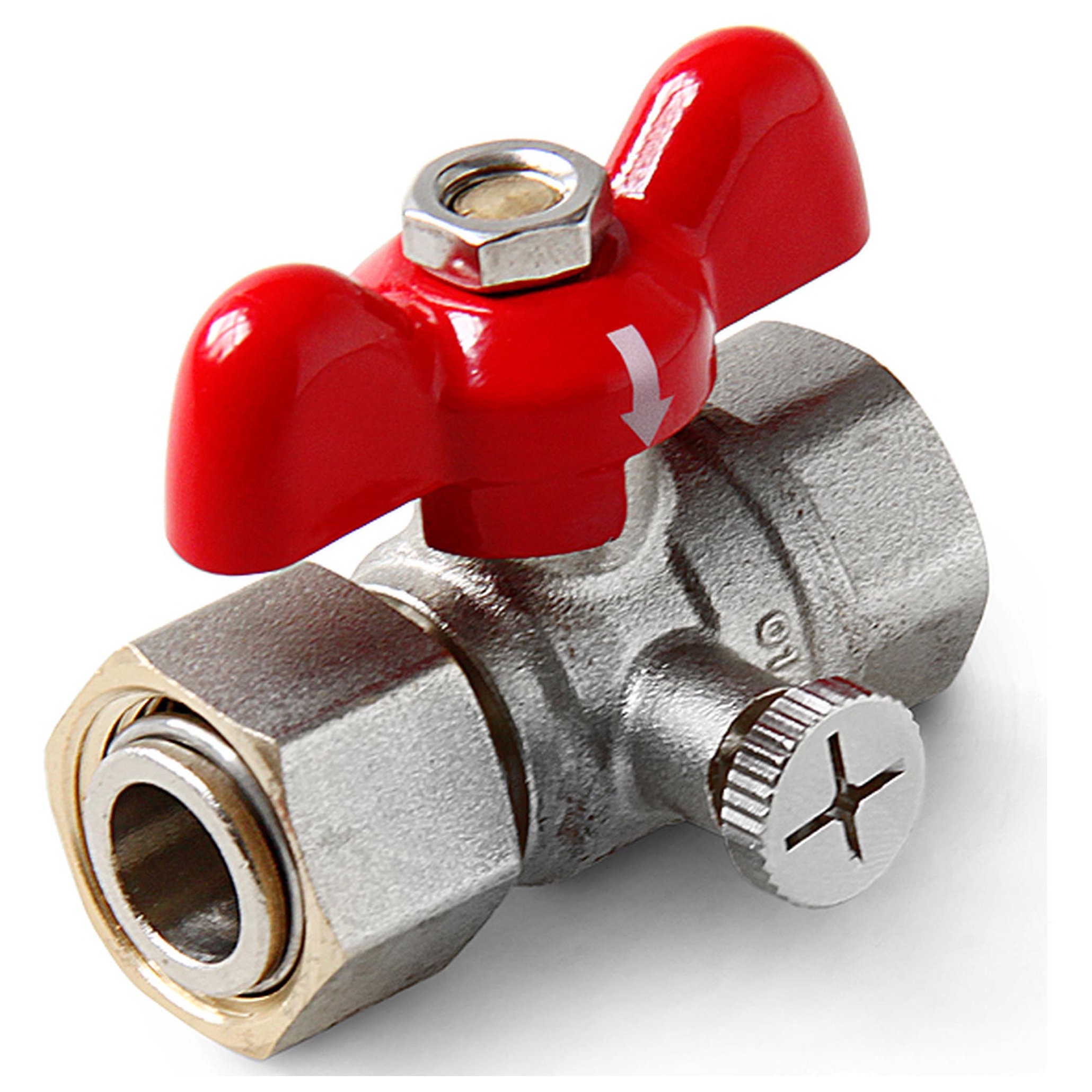 Кран шаровый для подключения манометра 1/2