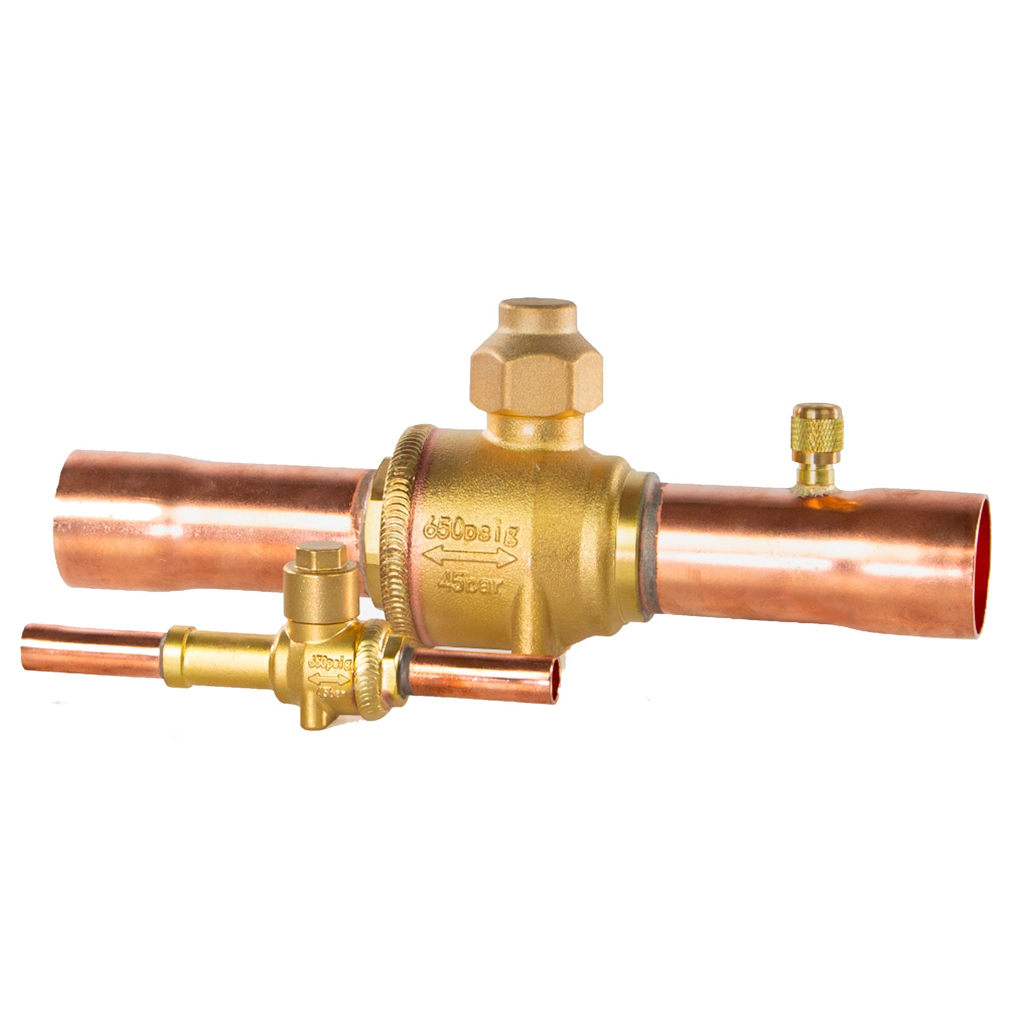 Кран шаровой латунный РИДАН GBC 12s 1/2 с портом