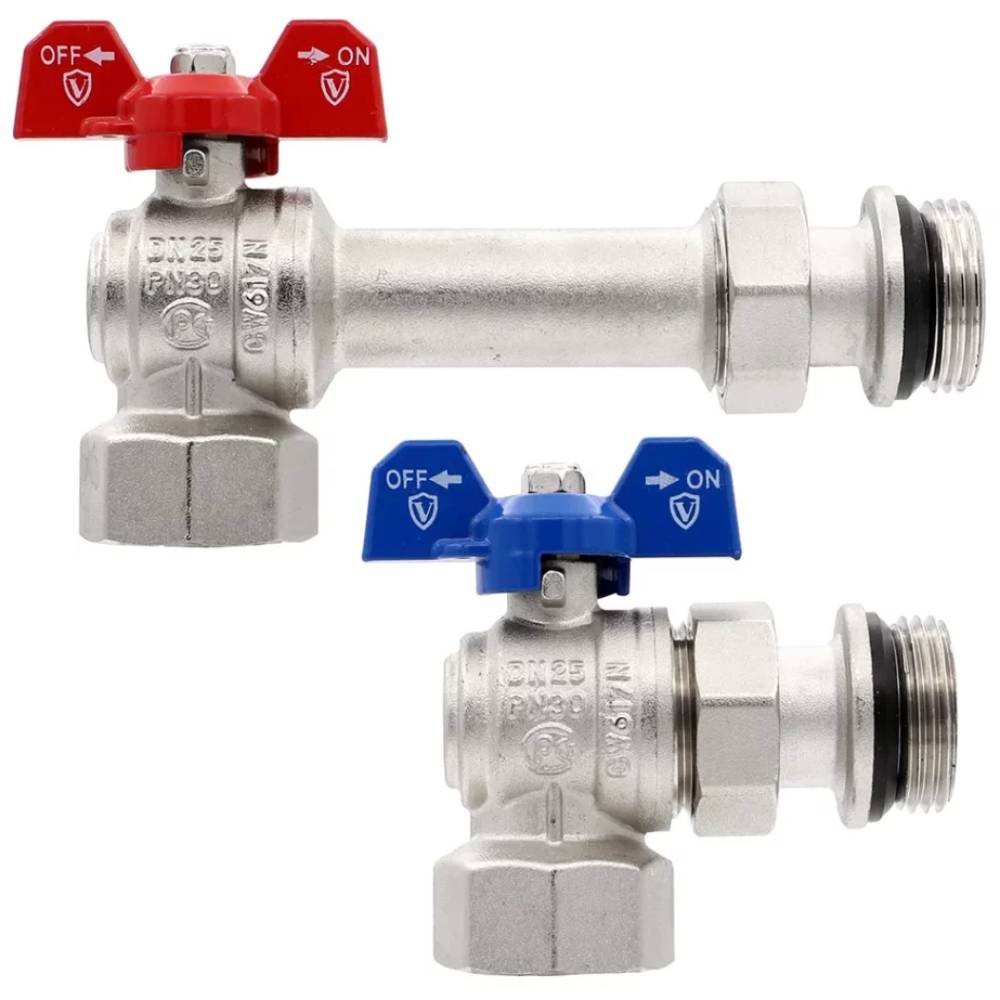 Комплект кранов VIEIR угл. с разъемным соединением для коллекторной группы 1