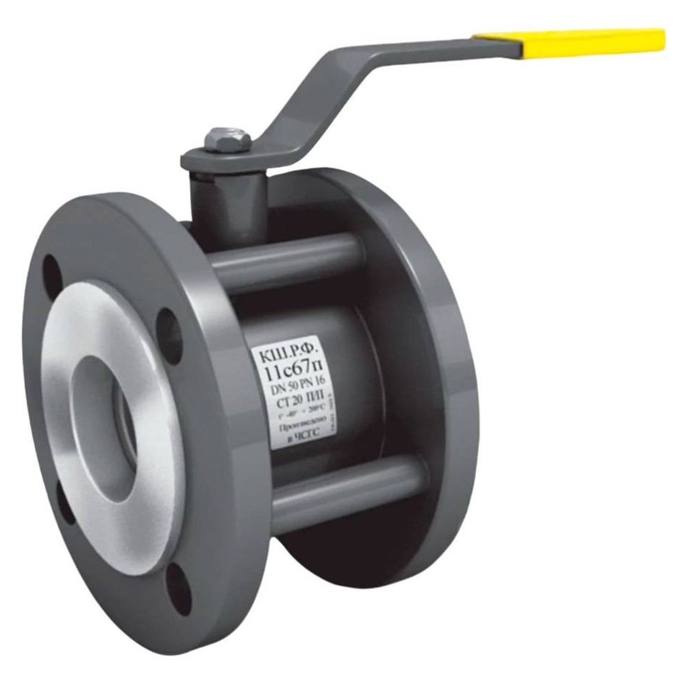 Кран шаровой стальной разборный фланцевый LD 11с67п Ду40 Ру16 полнопроходной, компактный, L-86мм