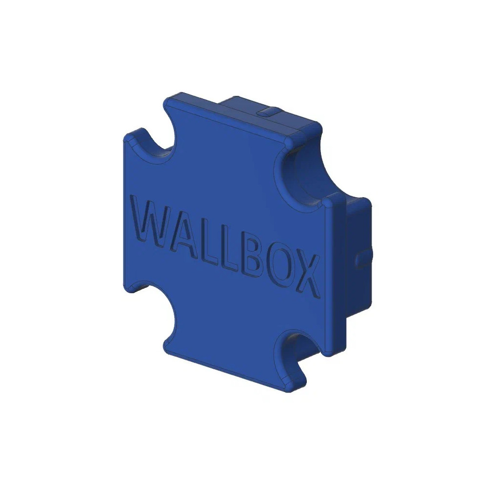 Заглушка профиля торцевая (синяя) WallBox