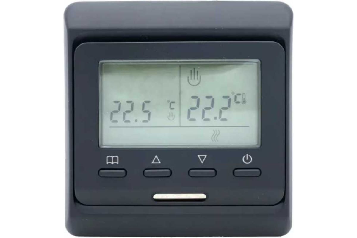 Терморегулятор встраиваемый Eastec E 51.716 black matt (чёрный матовый) Wi-Fi