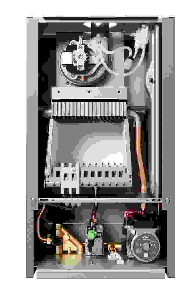 Настенный газовый котел E8 tempo GHB24V серая металлическая панель