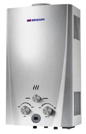 Водонагреватель газовый проточный Edisson F 20 D (silver) 361102 (серебряный)