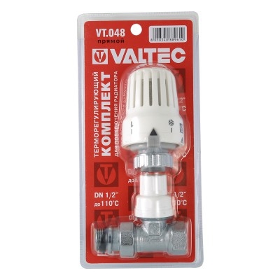 КЛАПАН ДЛЯ РАДИАТОРОВ  С ТЕРМОСТАТИЧЕСКОЙ ГОЛОВКОЙ 1/2 VT. 047 (VALTEC)