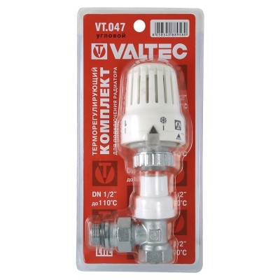 КЛАПАН ДЛЯ РАДИАТОРОВ УГЛОВОЙ С ТЕРМОСТАТИЧЕСКОЙ ГОЛОВКОЙ 1/2 VT. 047 (VALTEC)