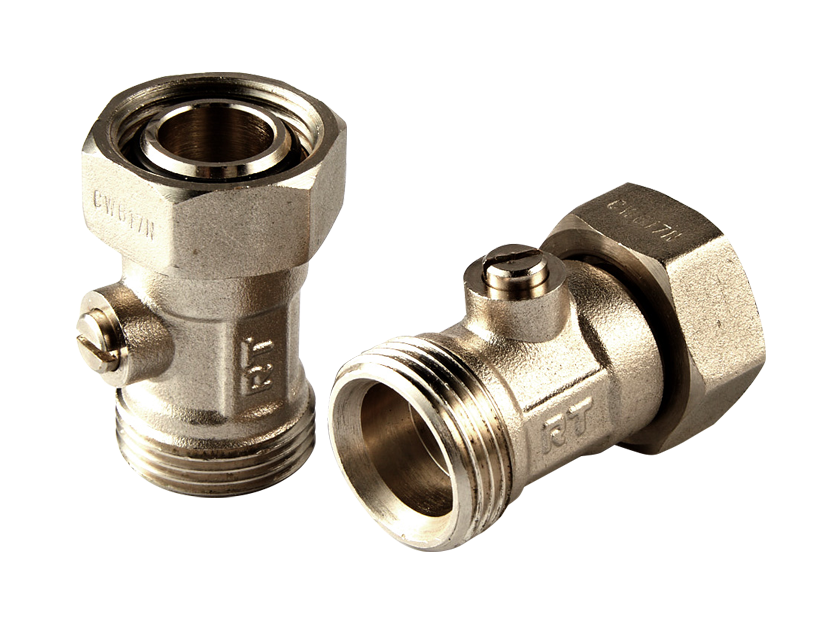 Клапаны Royal Thermo запорные нижнего подключения прямые раздельные 3/4х3/4ЕК (упак_2шт)