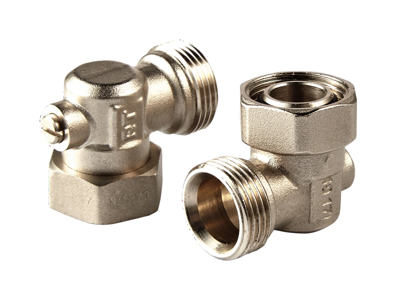 Клапаны запорные Royal Thermo нижнего подключения угловые раздельные 3/4х3/4ЕК
