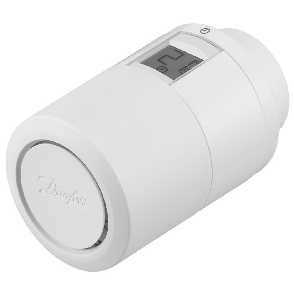 Термоголовка Danfoss Eco электромех., прогр. с Bluetooth, прис. клипс. RTR+гайка М30х1,5 (014G1003)