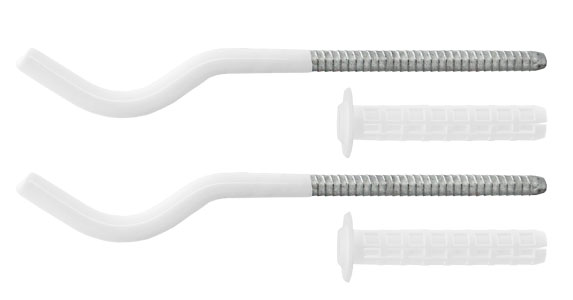 кронштейн радиат. круглый 170*9 белый Пластиф. Omec28BC1700