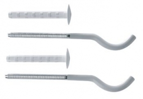 кронштейн радиат. плоский 170*7 белый RR 633