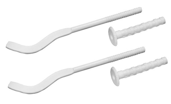 кронштейн радиат. плоский 170*7 ST2566PBG 2шт.(целиком белый) в пакете (аналогOmec 28BS1700)