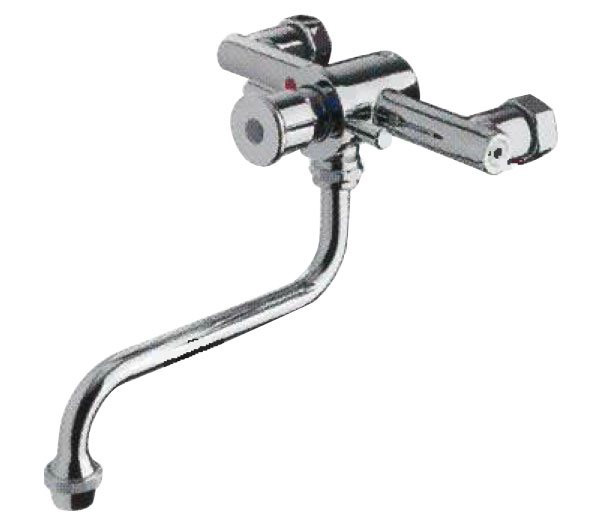 смеситель порционный для раковины настенный REMER TE41M с поворотным изливом