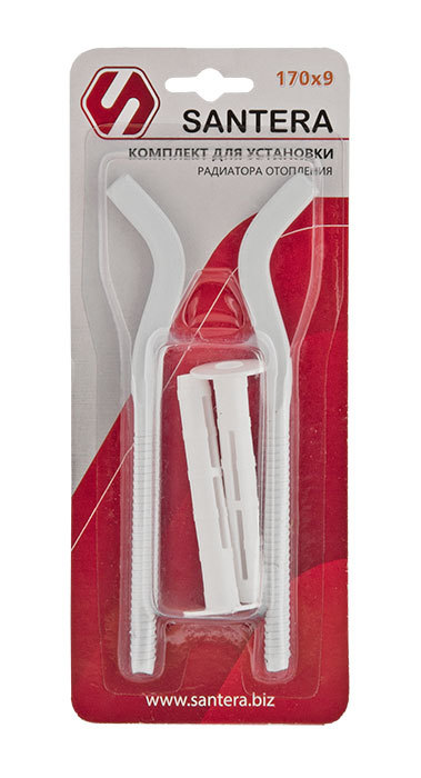 кронштейн радиат. плоский 170*9 ST 567 на блистере (2шт) ящ(50)