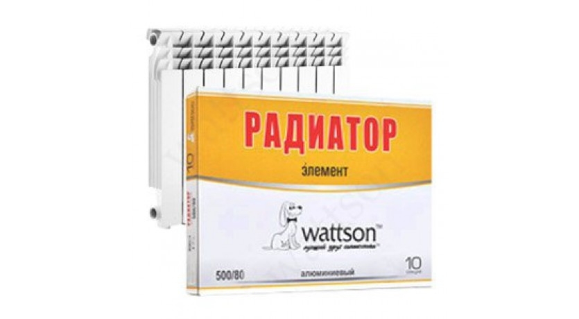 Алюминиевый радиатор WATTSON Радиатор AL 500 080 10
