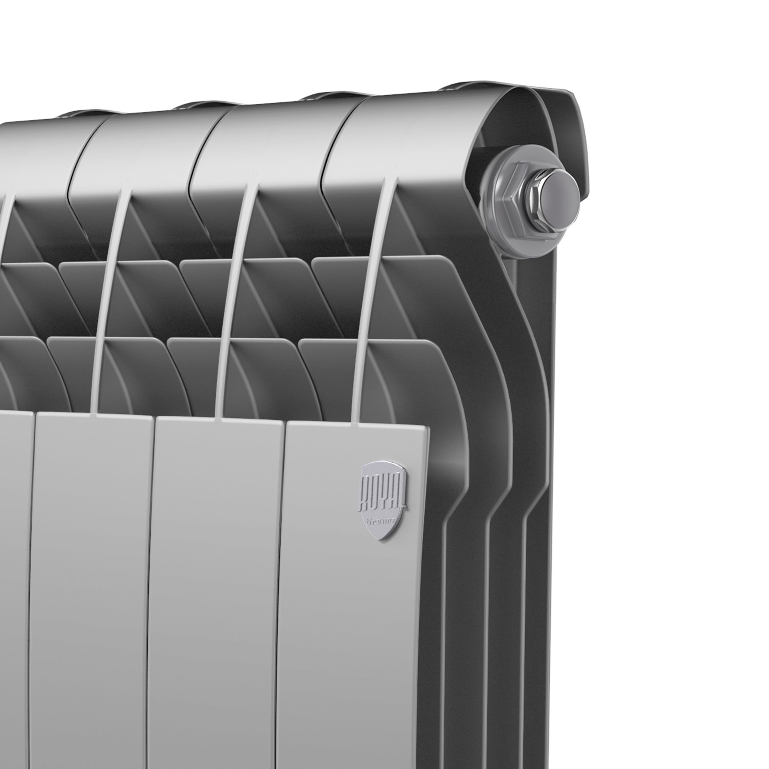 Радиатор Royal Thermo BiLiner 350 /Silver Satin - 8 секц.