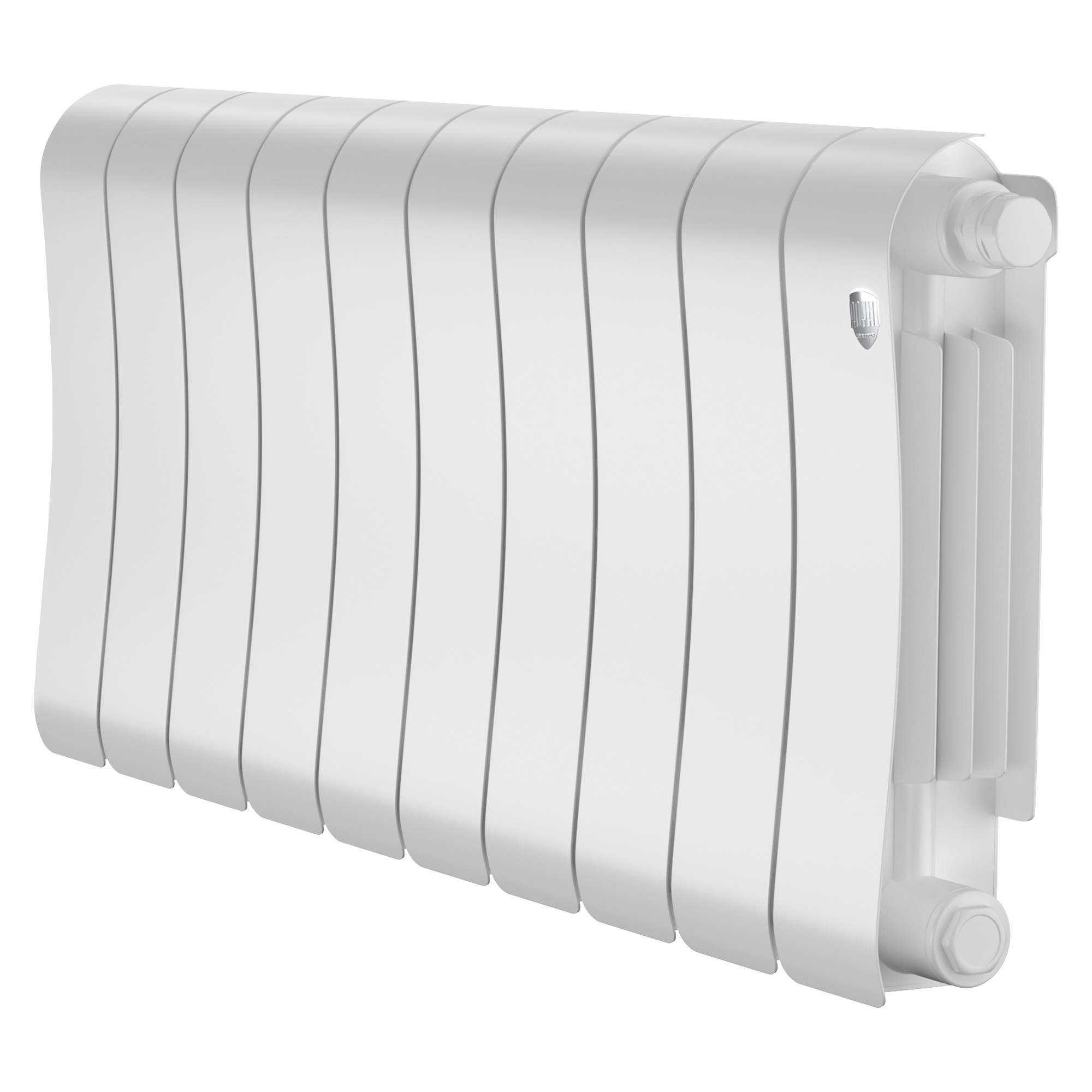 Радиатор биметаллический Royal Thermo Infinity 300 Bianco Traffico VR80 - 10 секц.