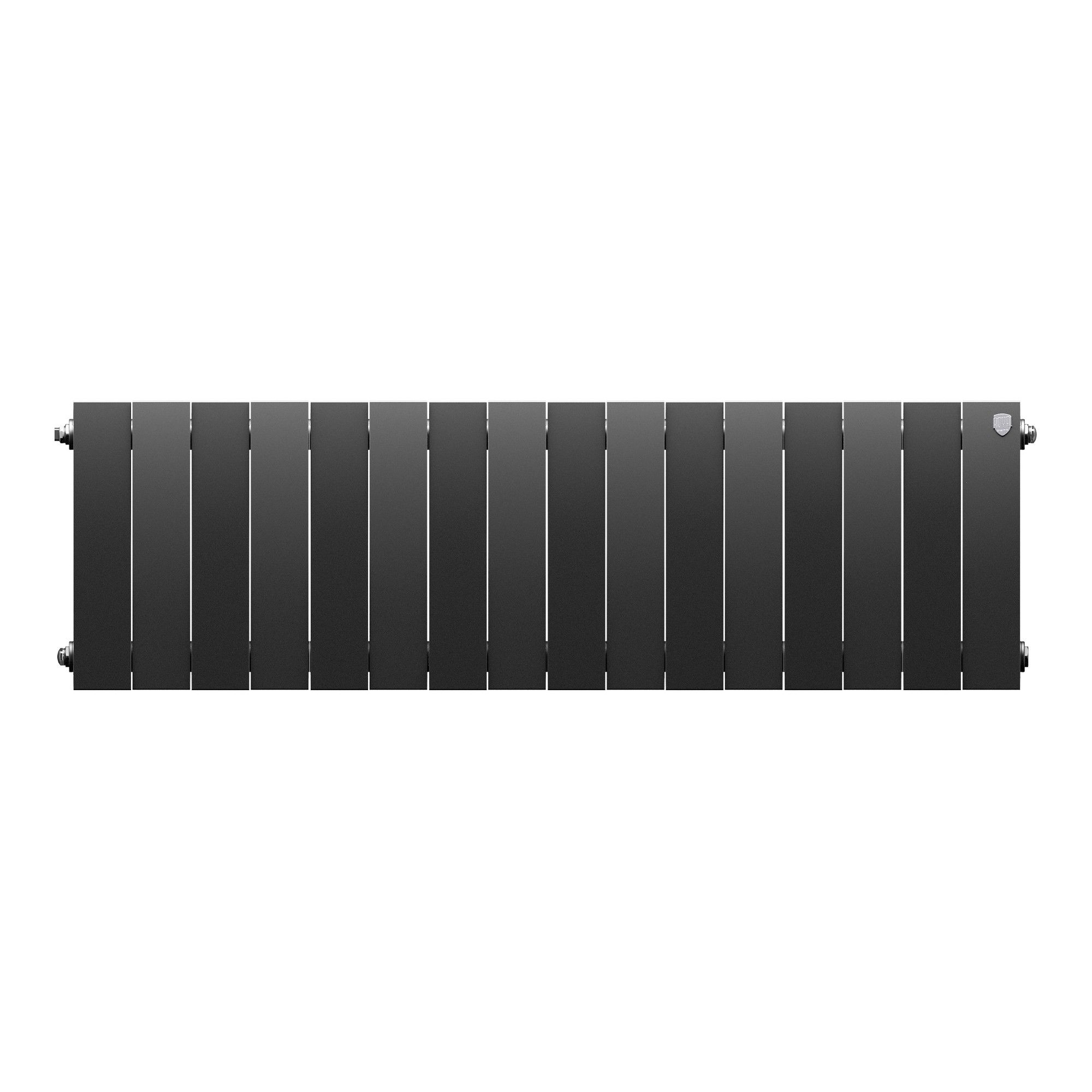 Радиатор биметаллический Royal Thermo PianoForte 300 Чёрный - 16 секц.