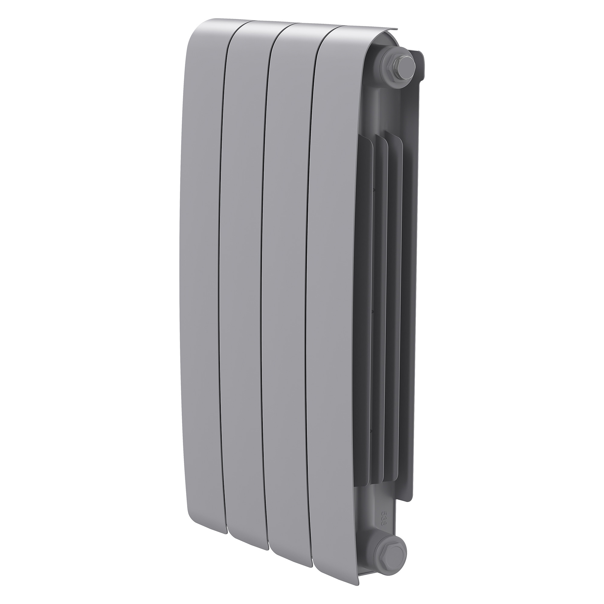 Радиатор биметаллический Royal Thermo Eclipse 500 Серебристый - 4 секц.