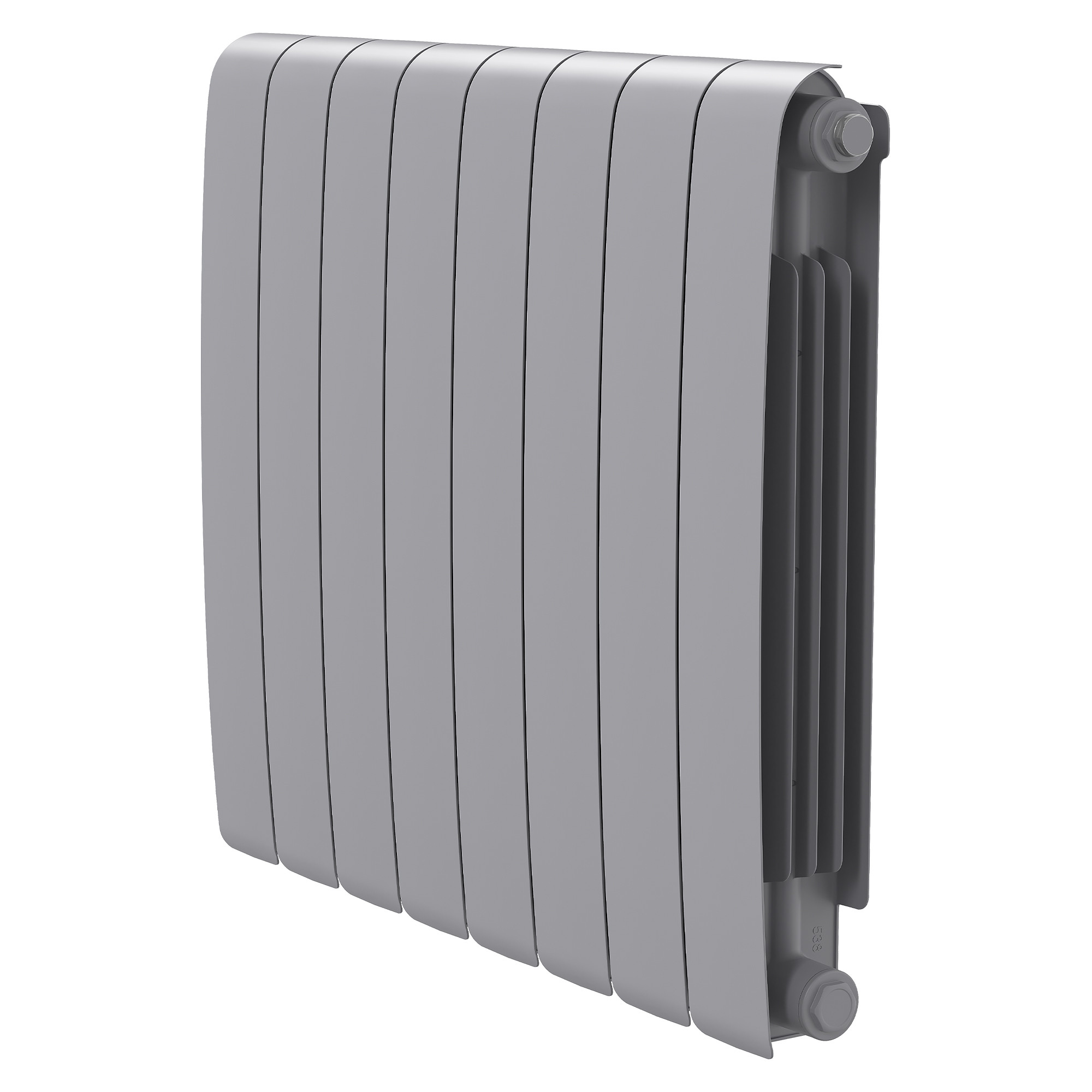 Радиатор биметаллический Royal Thermo Eclipse 500 Серебристый - 8 секц.