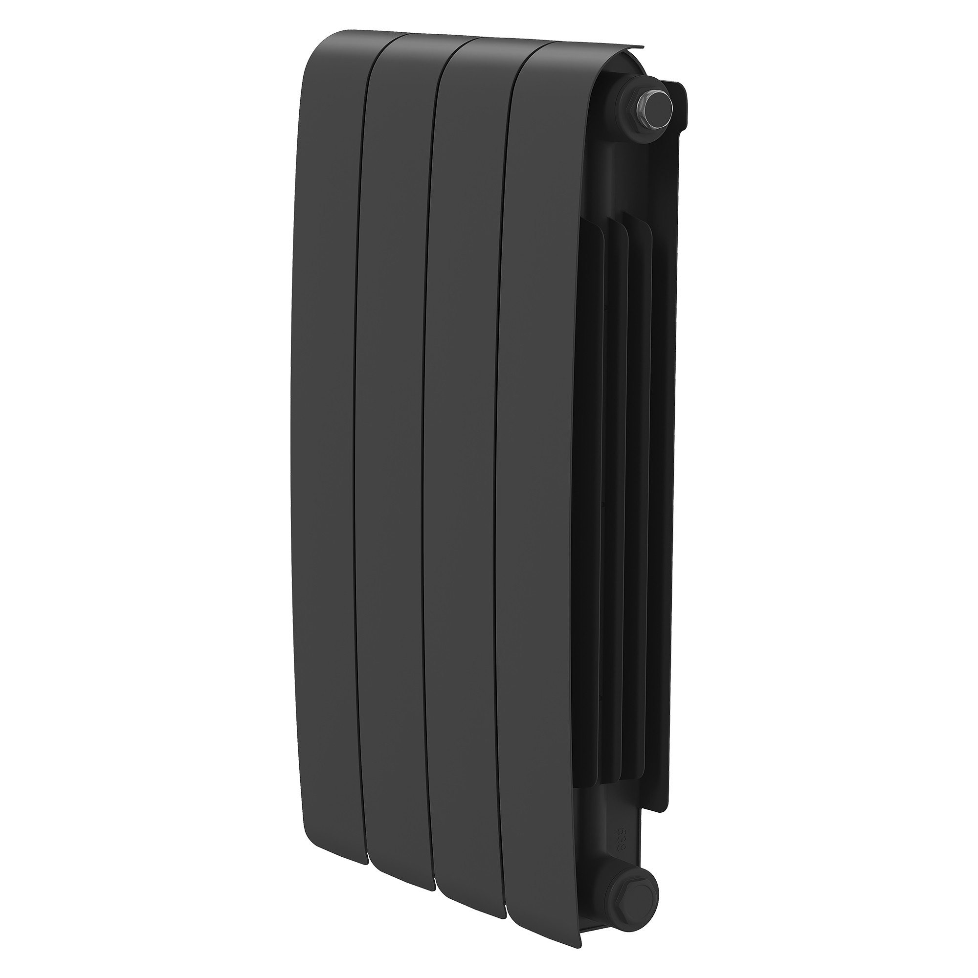 Радиатор биметаллический Royal Thermo Eclipse 500 Чёрный - 4 секц.