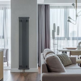 Радиатор Arbonia 2180/4/12 RAL7016, 4 секции (боковое подключение) антрацит металлик