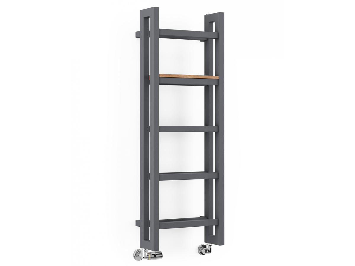 Трубчатый дизайн-радиатор Terma STAND 920x400 черного цвета (водяной)