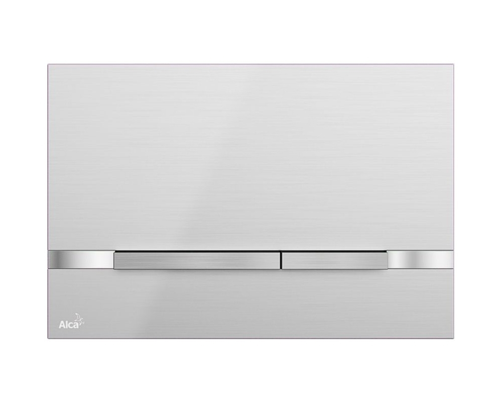 Кнопка смыва AlcaPlast Flat Stripe Glass STRIPE-GL1200 (белый)