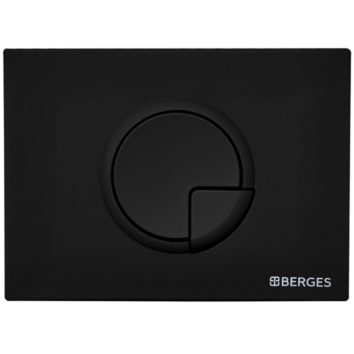 Кнопка смыва Berges Novum R5 040025 (чёрный матовый)