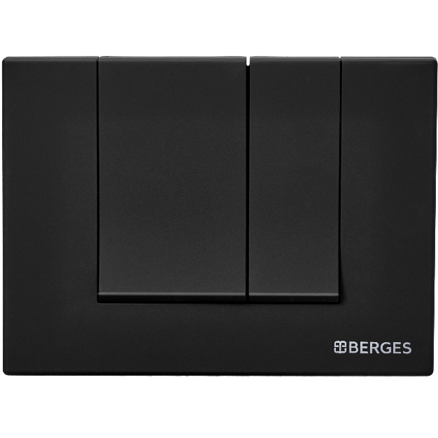 Кнопка смыва Berges Novum S5 040045 (чёрный матовый)