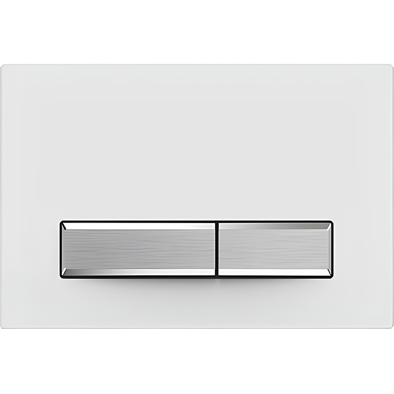 Кнопка смыва Aquatek Slim KDI-0000022 (белый/никель)
